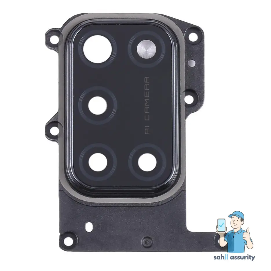 Camera Lens Glass with Frame for Realme 7i Green